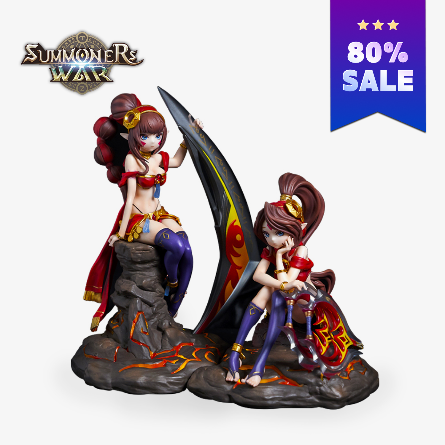【未開封】サマナーズウォー ラグドールフィギュア Summoners War Summoners War Dark Dragon Knight Figure B Prize Sakurazaka 46